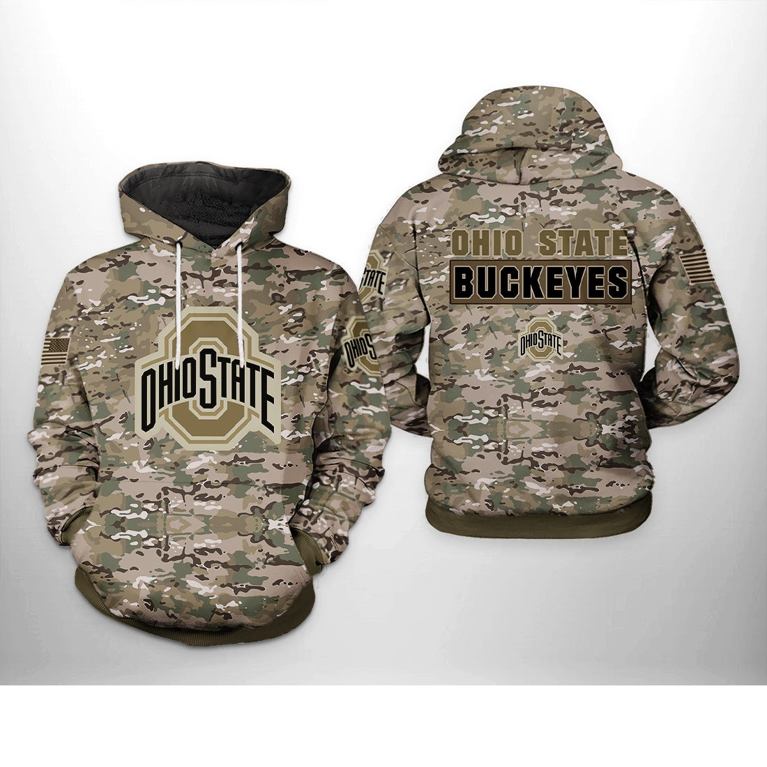 Ohio State Buckeyes Camo Hoodie - Unleash The Buckeye Spirit